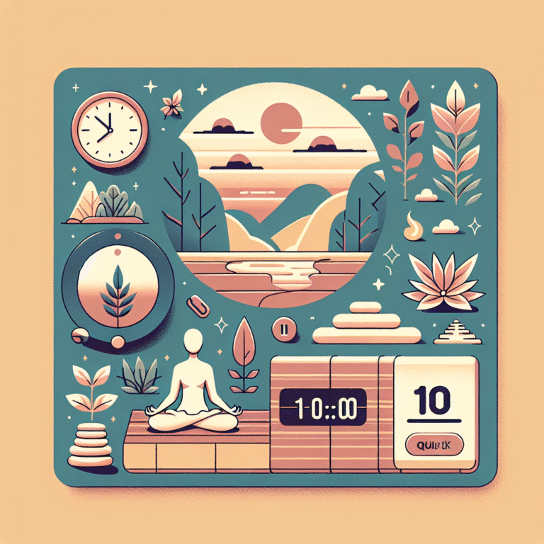 quick 10-minute meditation routines for busy lives